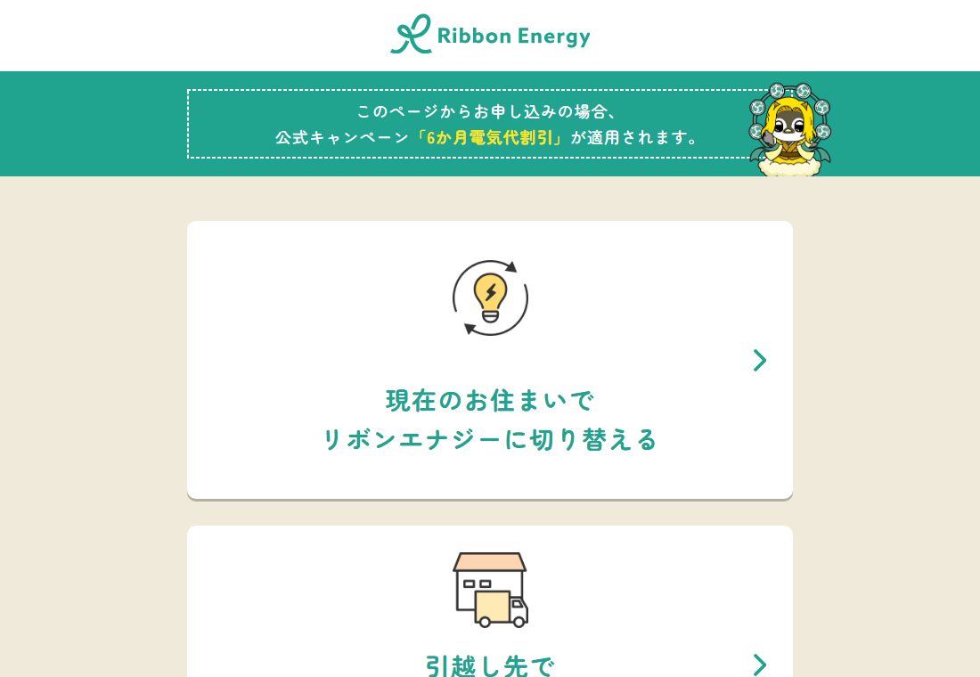 公式サイトのお申し込み入力画面(入力せずに表示のみ)